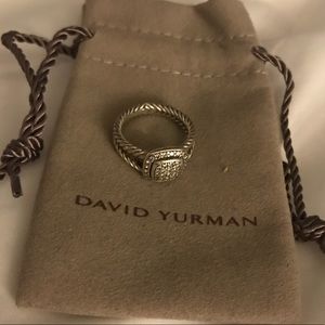 David Yurman Petitie Albion Diamond Ring